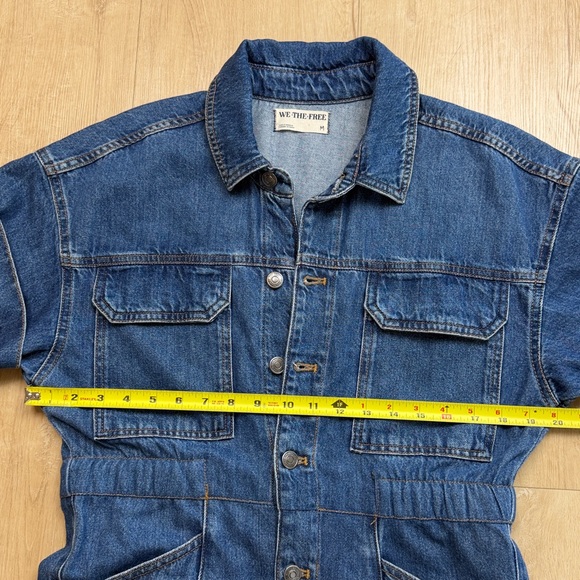 We the free Stylish Blue Denim Jumpsuit, SIZE MEDIUM - Picture 5 of 8